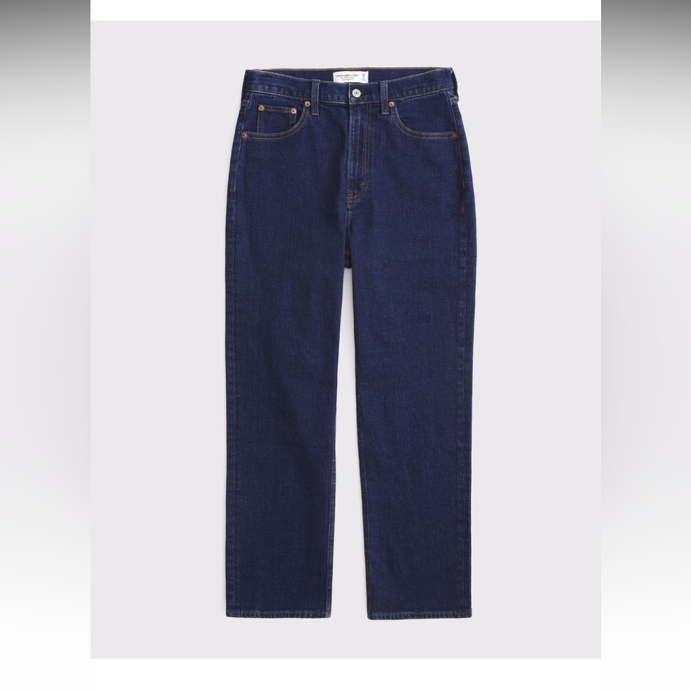 Abercrombie & Fitch Women's Dark Blue Jeans